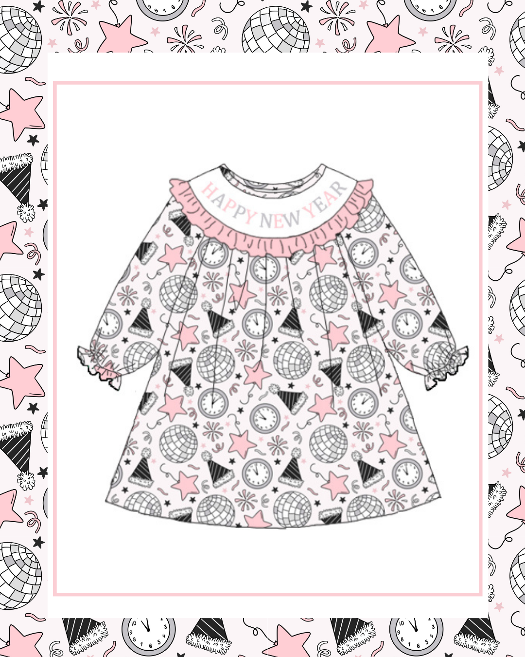 Preorder / Happy New Year Dress - Ships late November
