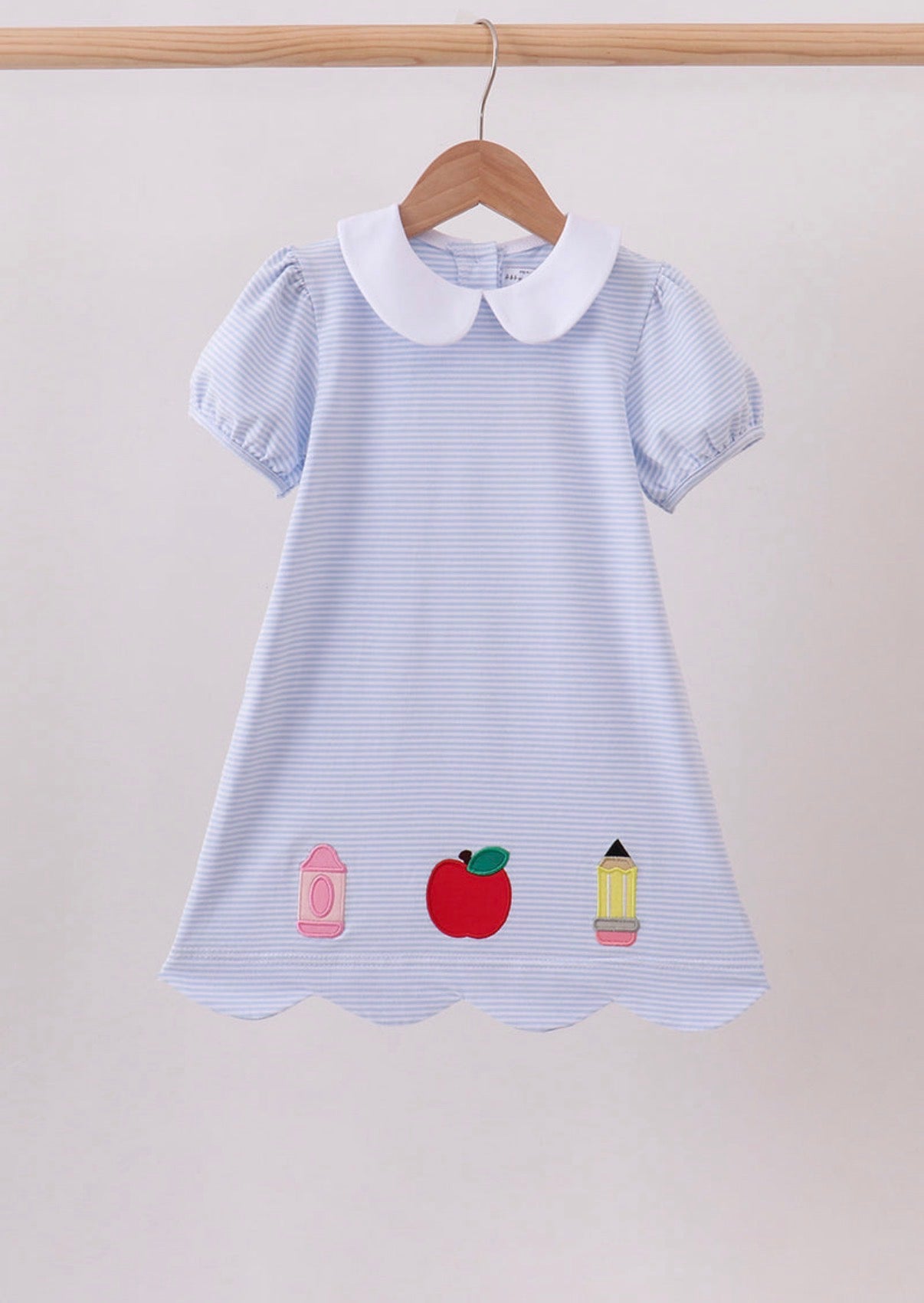 Blue back to school dress 2T