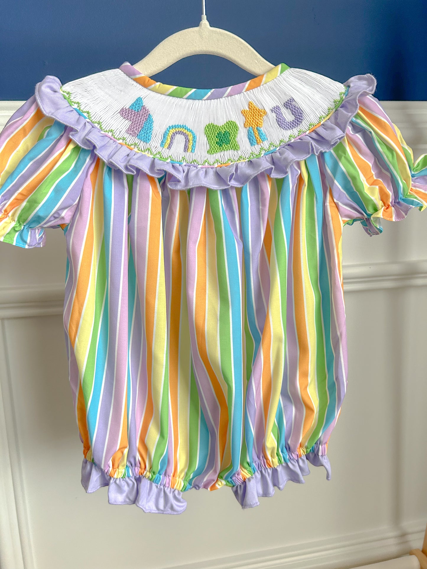 Hand Smocked Lucky Charm bubble
