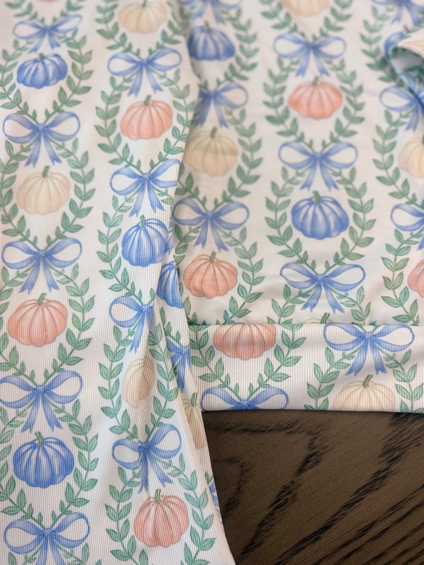 Grandmillennial Pumpkin flare pant set