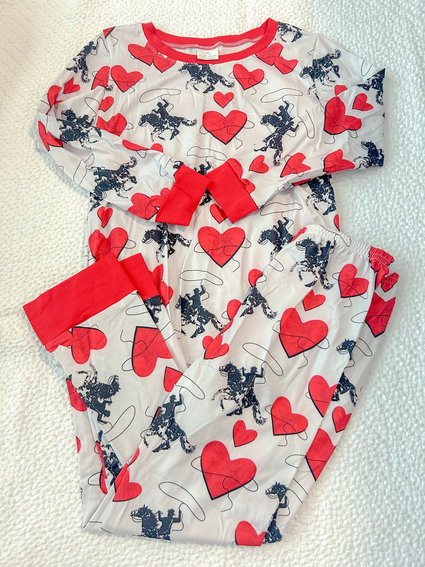 Cowboy Heart lounge set - 7/8Y
