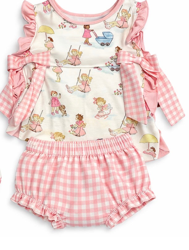 Baby doll diaper set