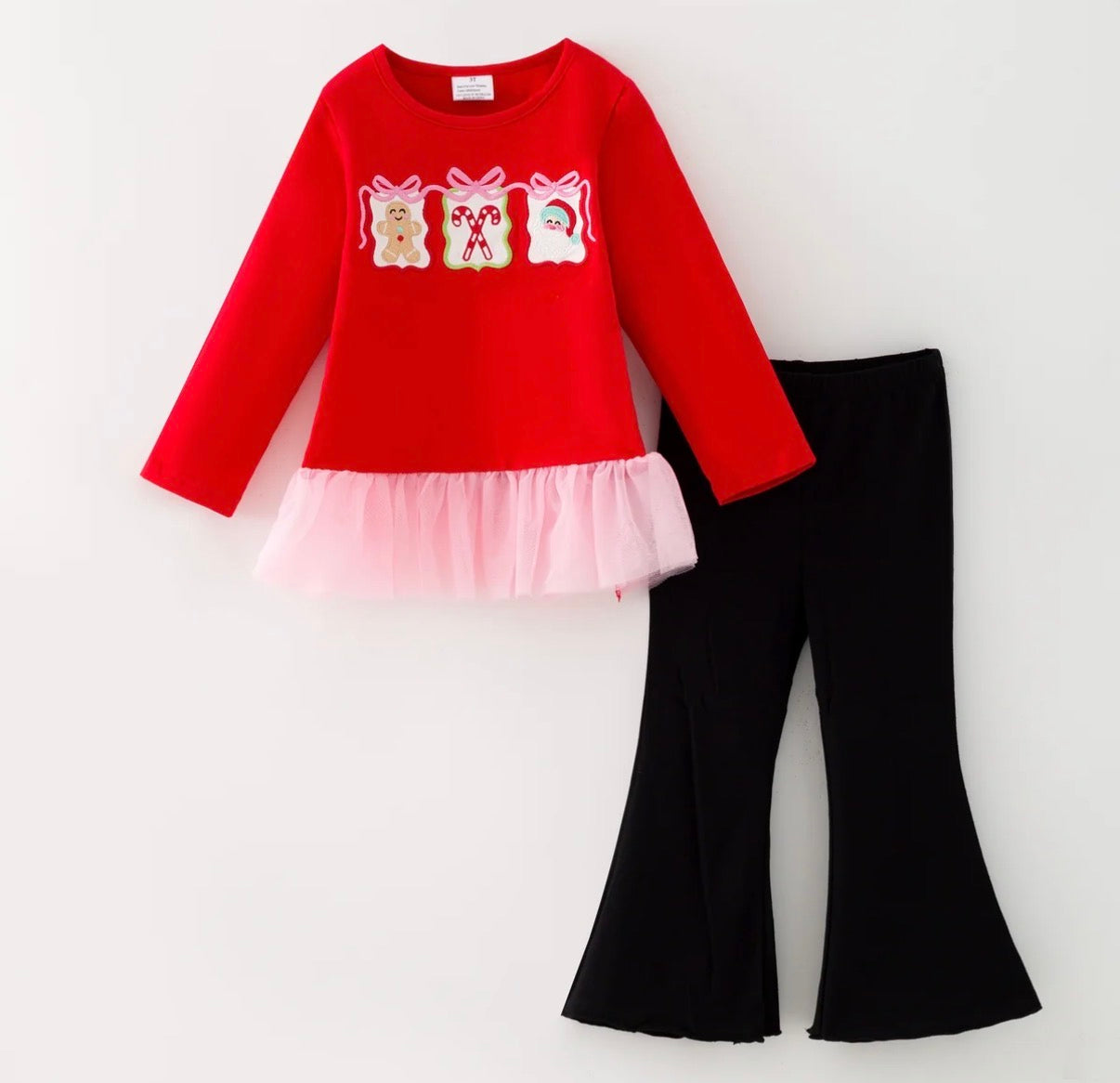 Christmas appliqué pant set