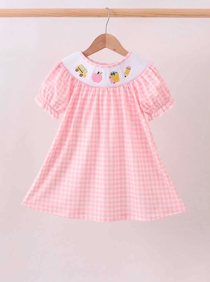 Pink back to school dress 18M