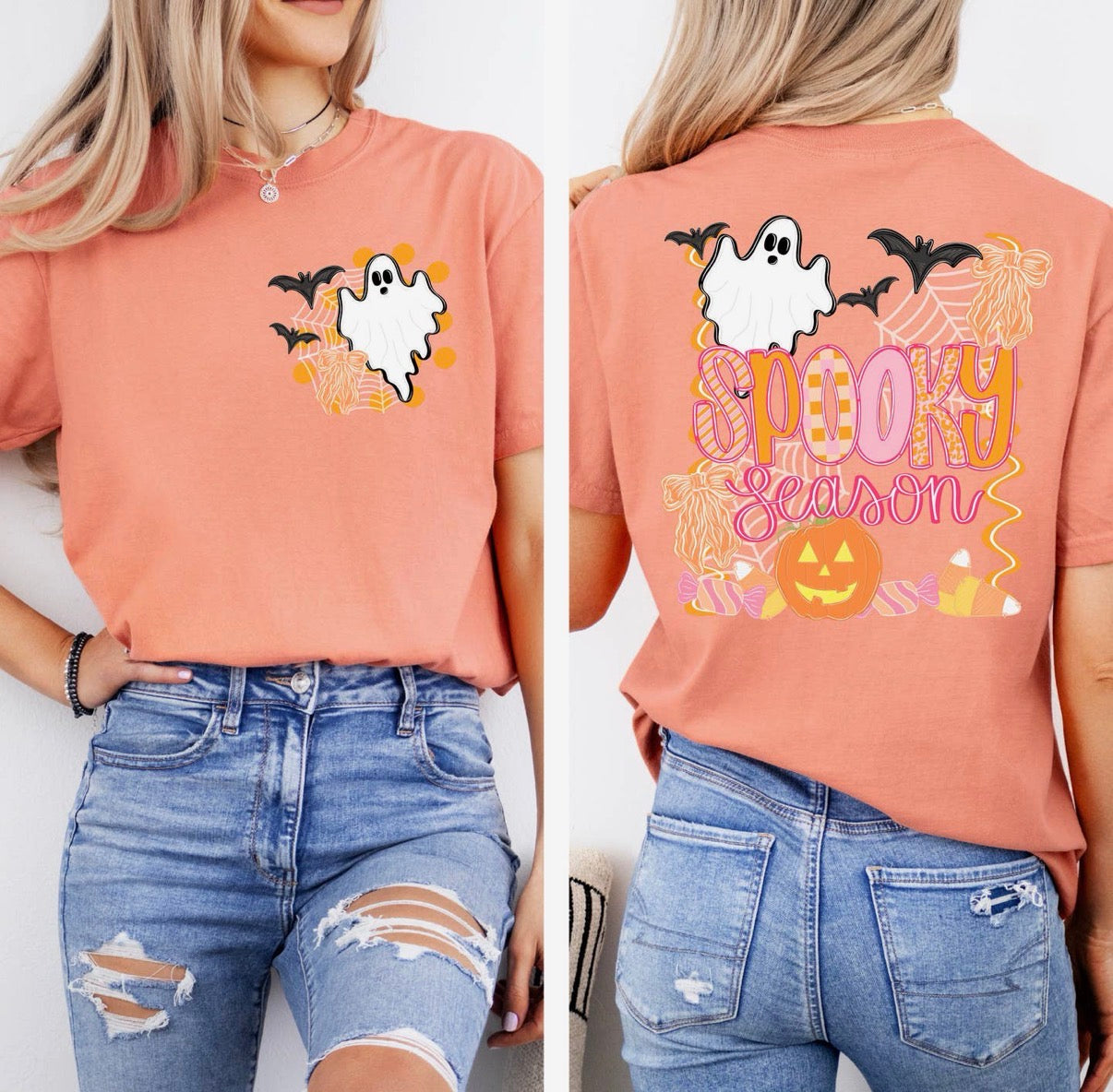 Orange Spooky Season Tee