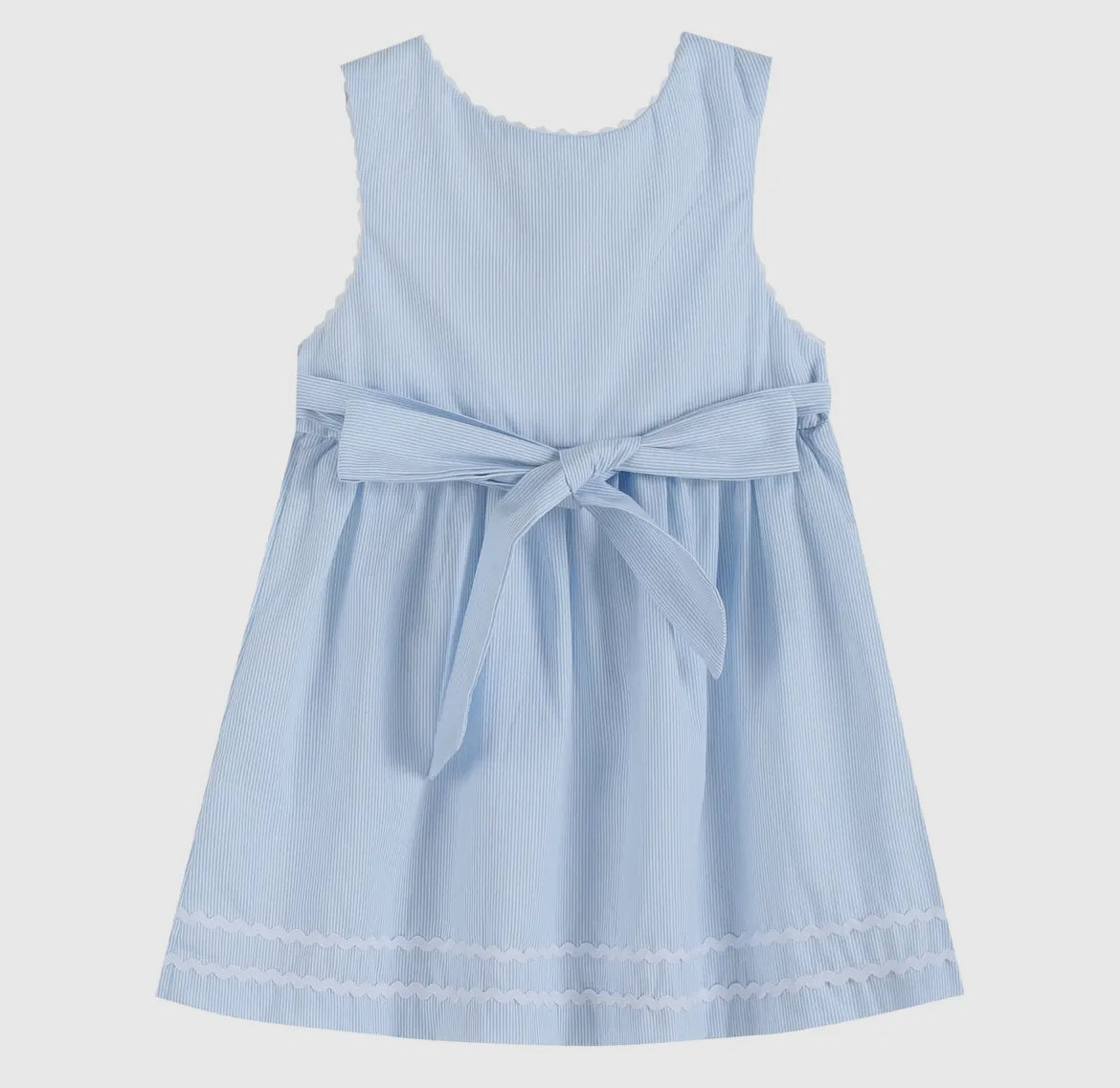 Light Blue Seersucker Dress