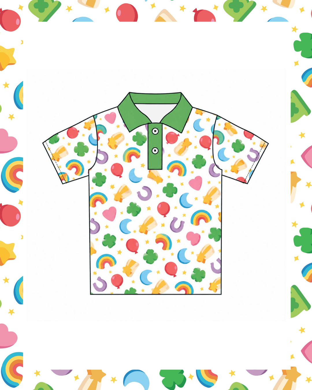 Preorder -Lucky Collared Shirt- Ships late Jan/early Feb
