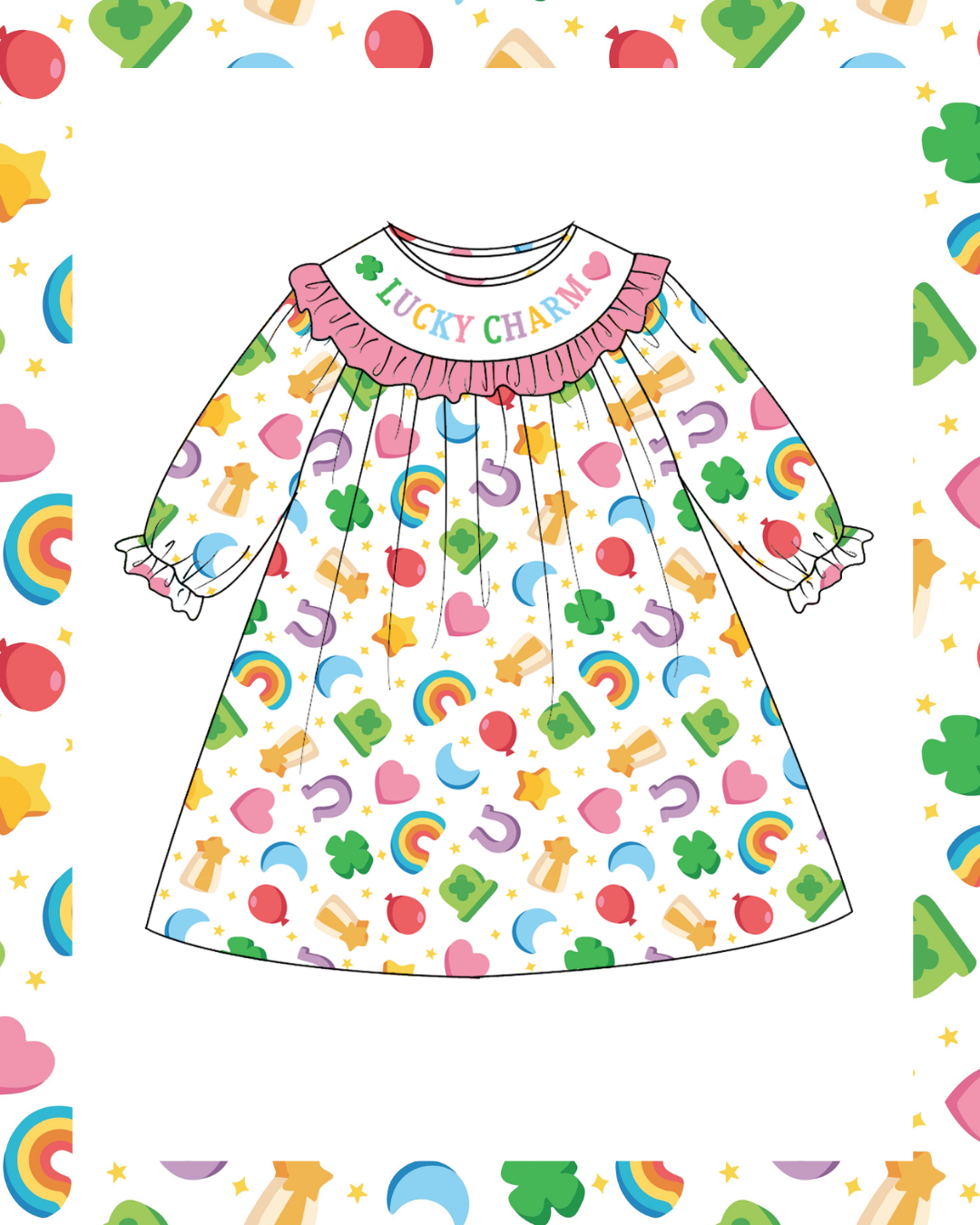 Preorder - Colorful Charm Dress - Ships late Jan/early Feb