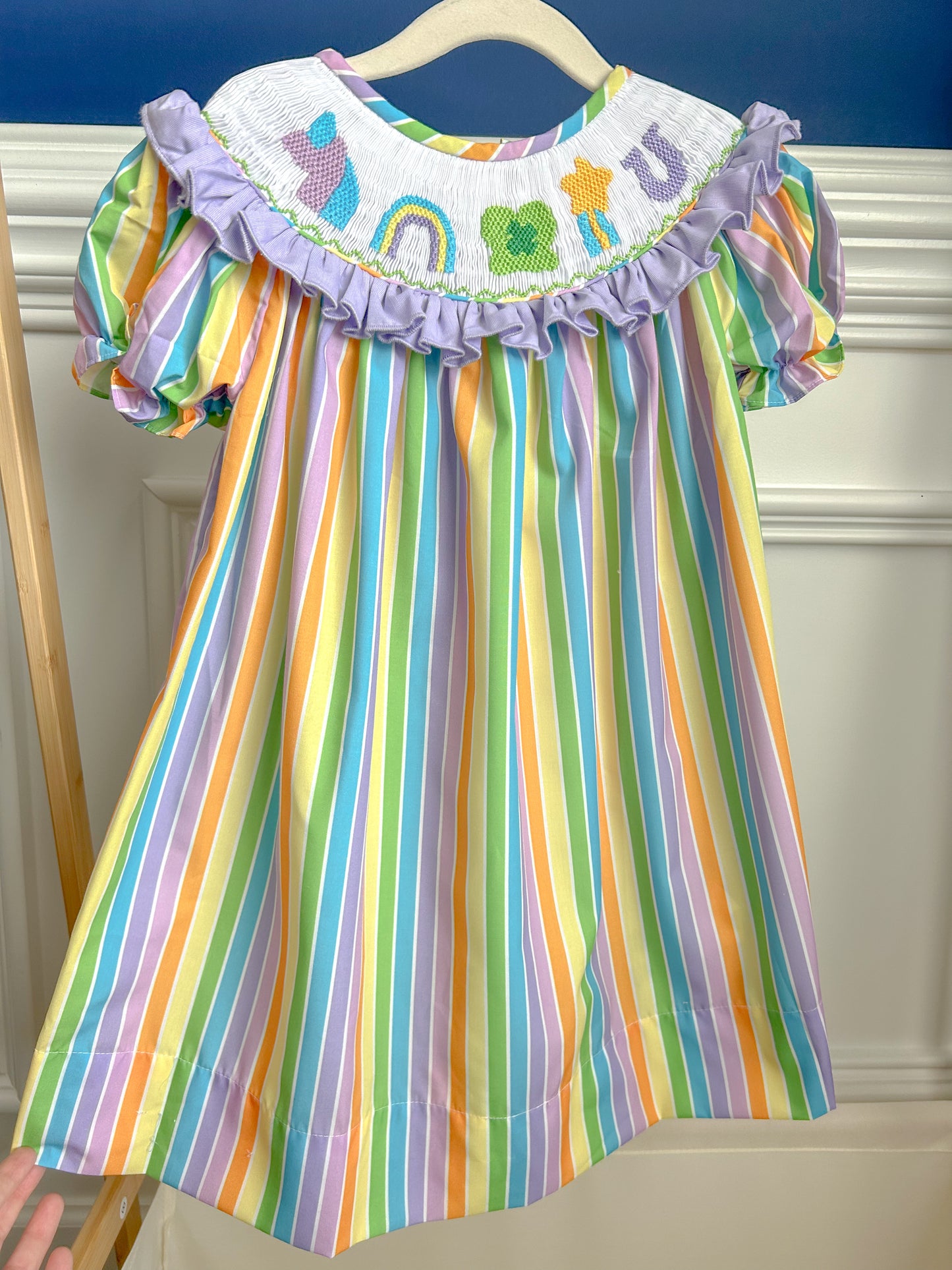 Hand Smocked Lucky Charm Dress