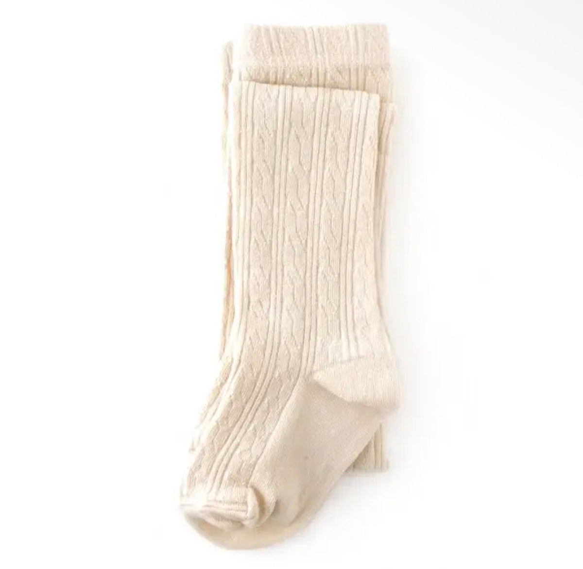 Vanilla Cable Knit Tights