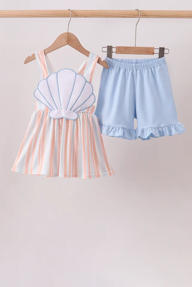 Applique Seashell Short set