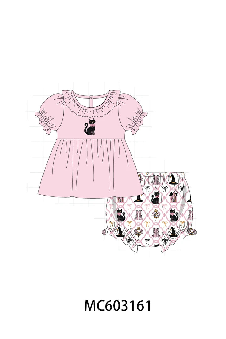 Halloween Cats Diaper set