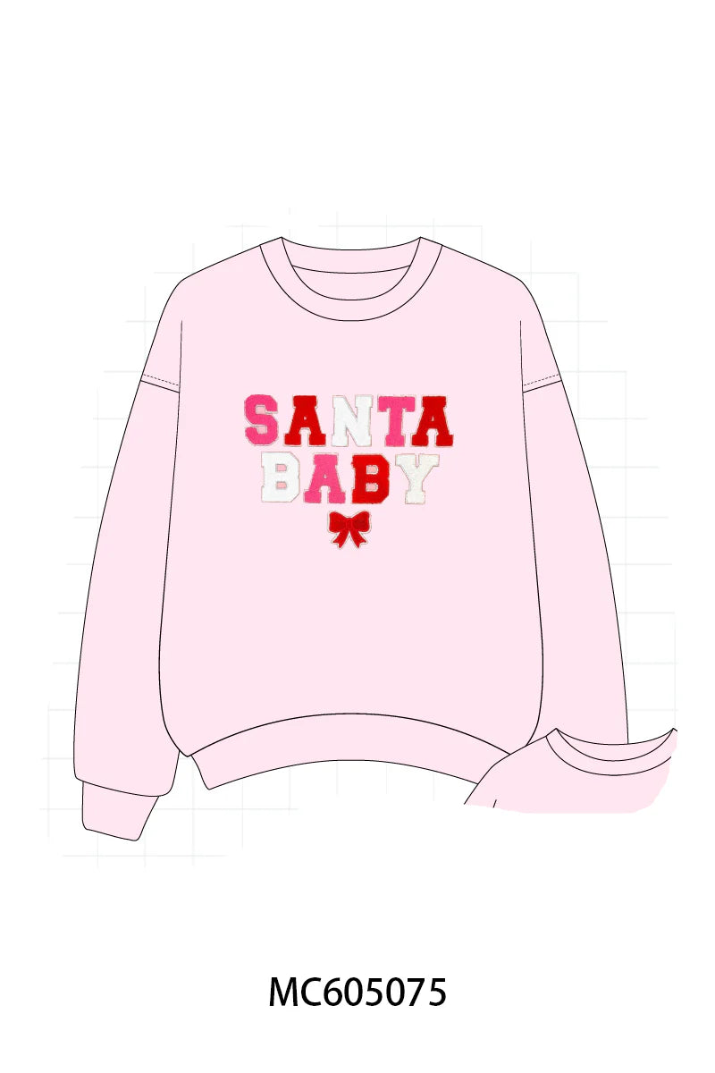ADULT SANTA BABY French knot top