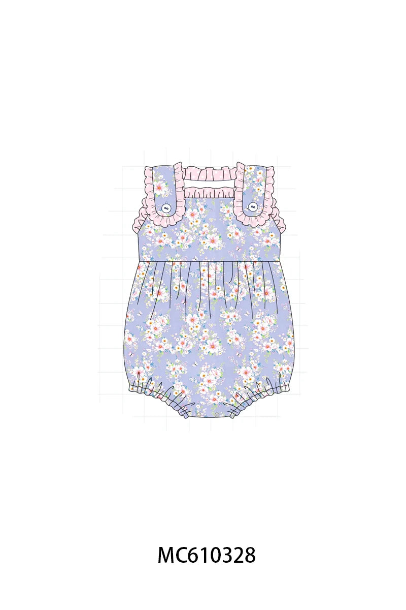 Preorder - Purple Floral Butterfly Bubble / Ships April
