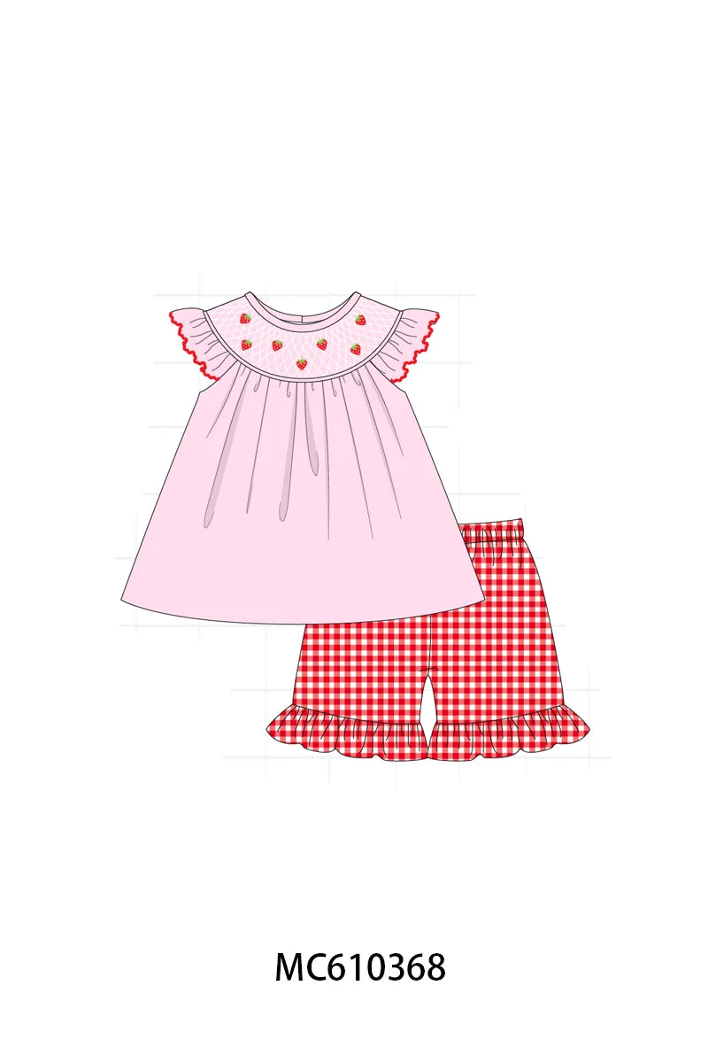 Preorder - Pink Strawberry Short Set / Ships April