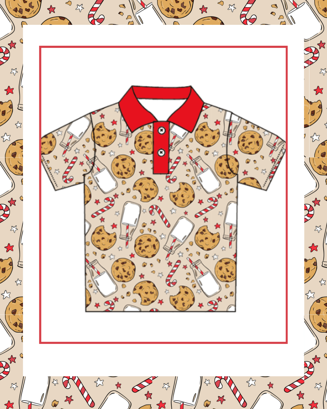 Preorder / Boys Milk and Cookies Shirt - Ships late October