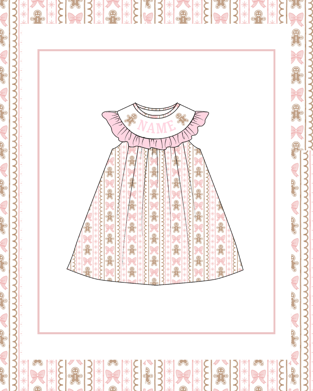 Preorder / Pink Gingerbread Dress - Ships late October