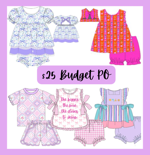 $25 Budget Preorder - Items ship in JULY