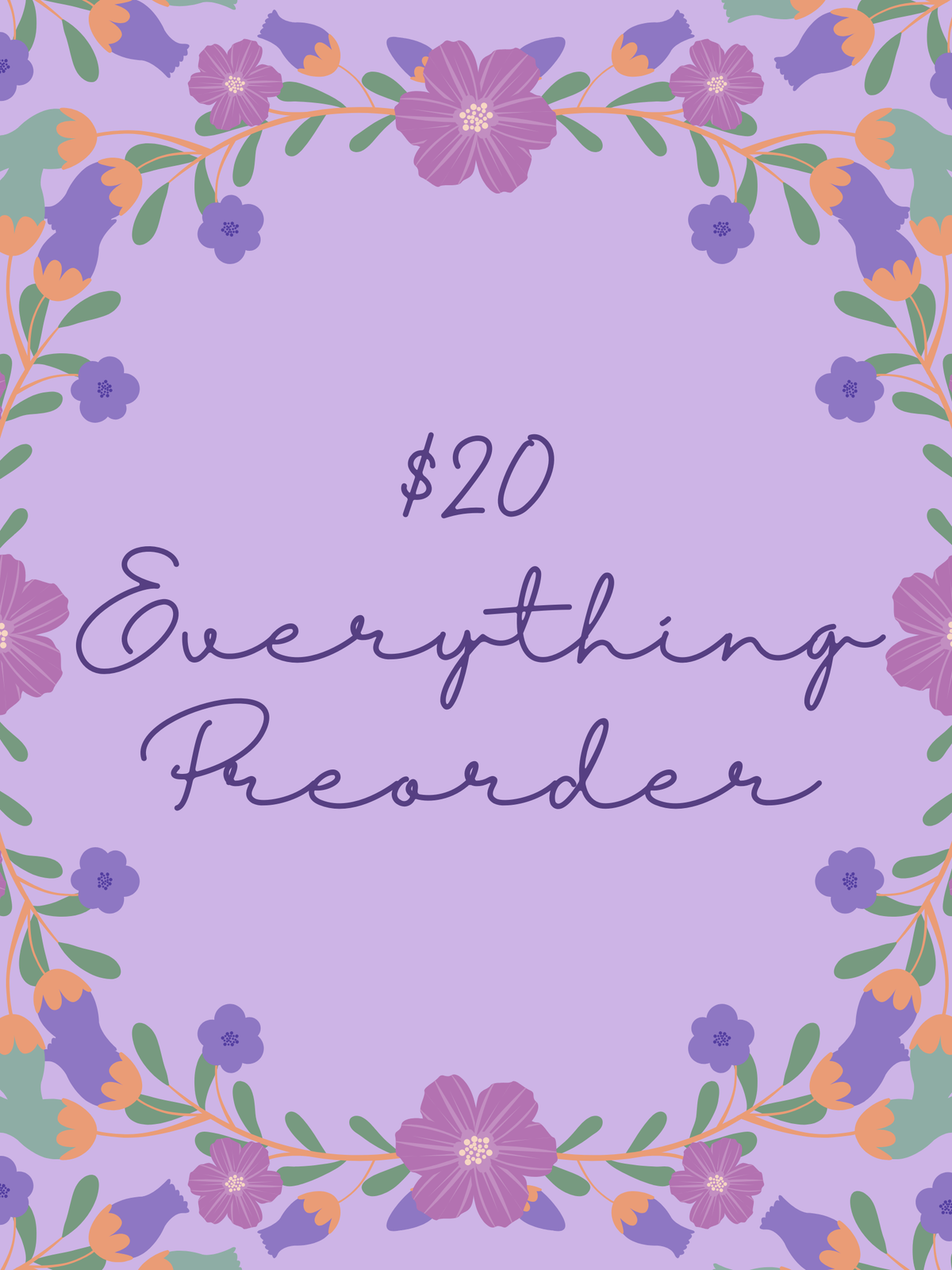 New $20 Preorder