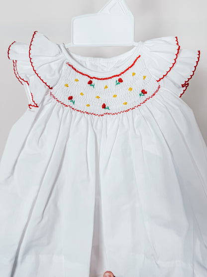 Hand Smocked Summer Diaper Set