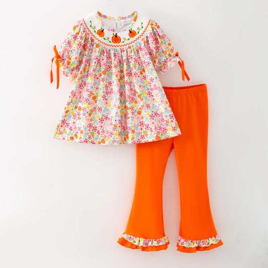 Floral Pumpkin pant set