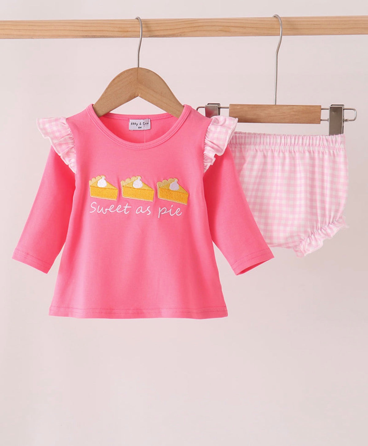 Pink Sweet as Pie diaper ser / ships 2 weeks