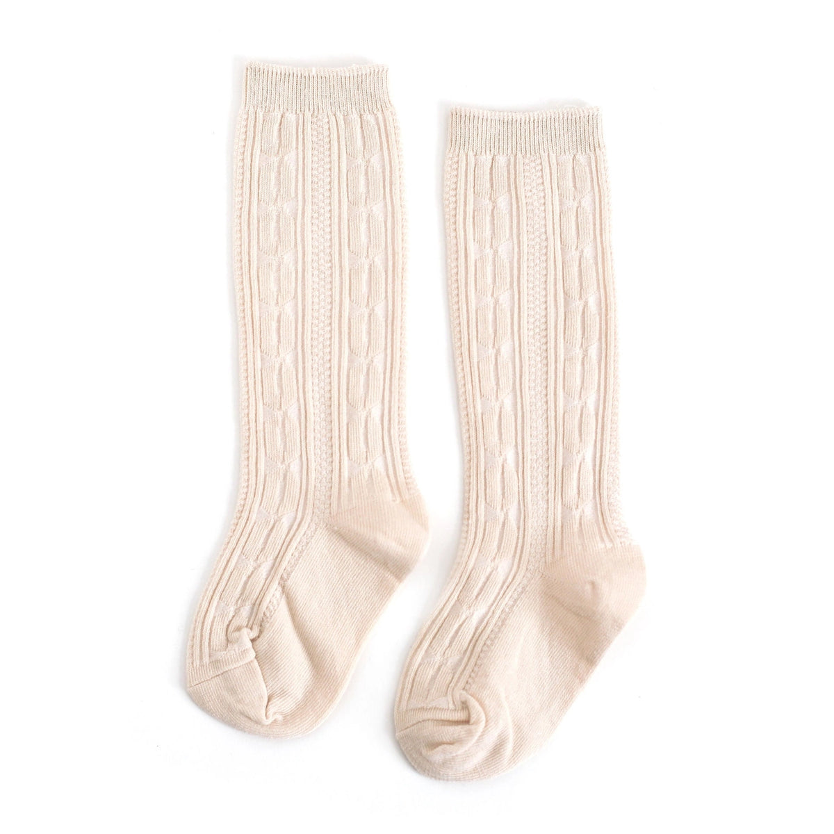 Vanilla Cable Knit Sock