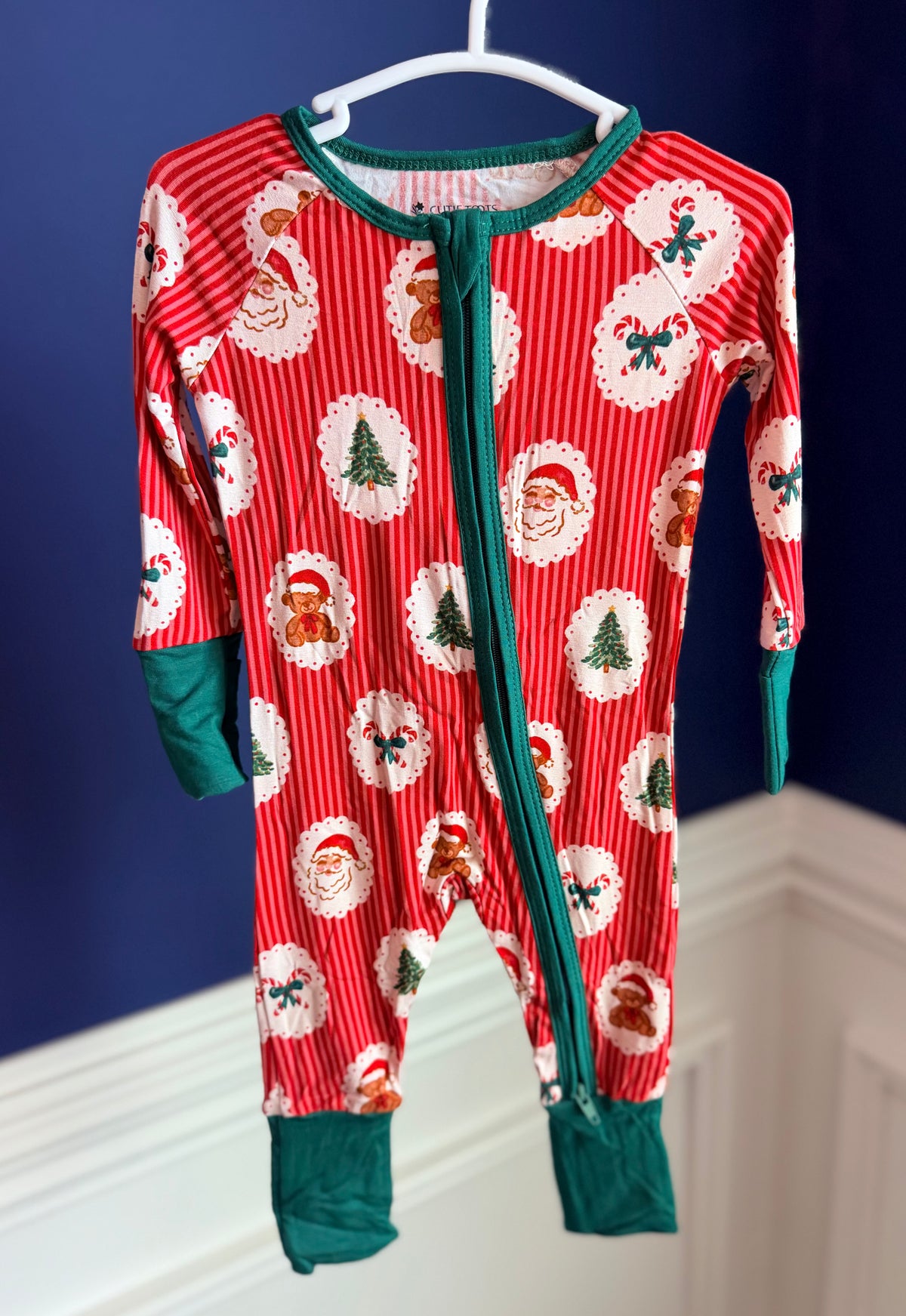Red Christmas Bamboo Zippy