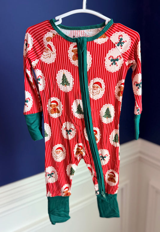 Red Christmas Bamboo Zippy