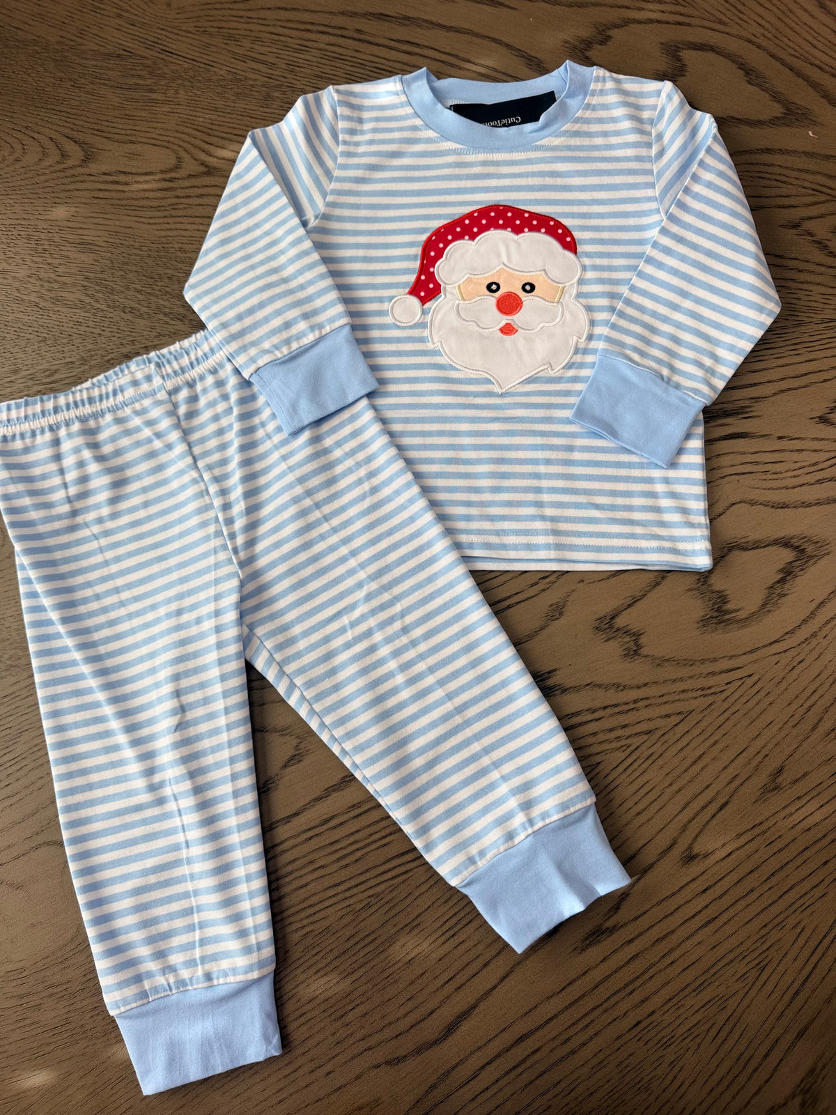 Blue Stripe Santa Lounge