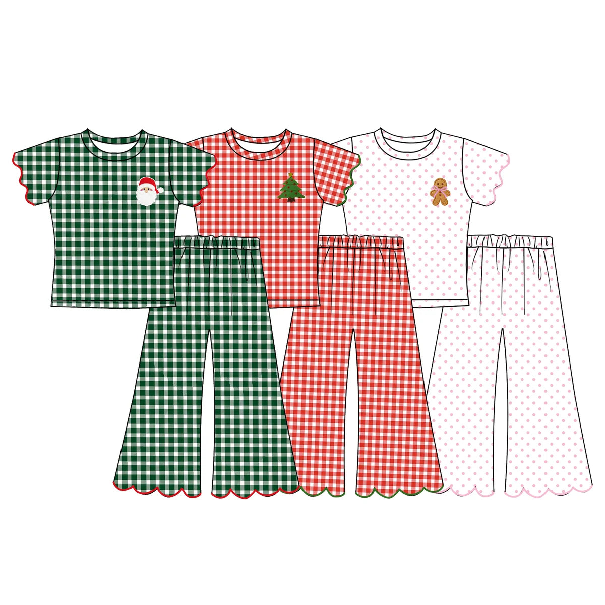 Preorder - WHITE scallop set / ships OCTOBER