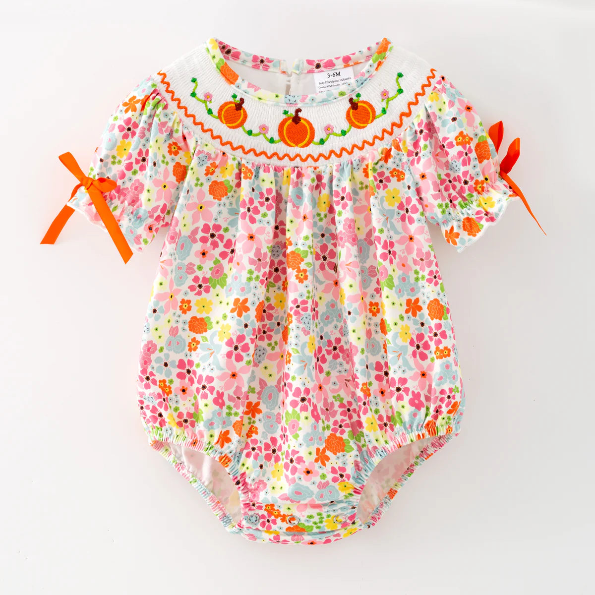 Floral pumpkin bubble