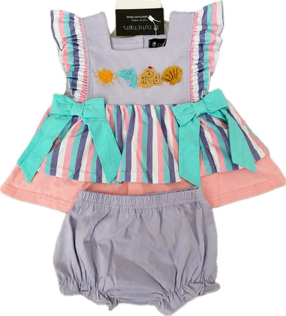 Preorder - French Knot Beach Diaper Set / ships July