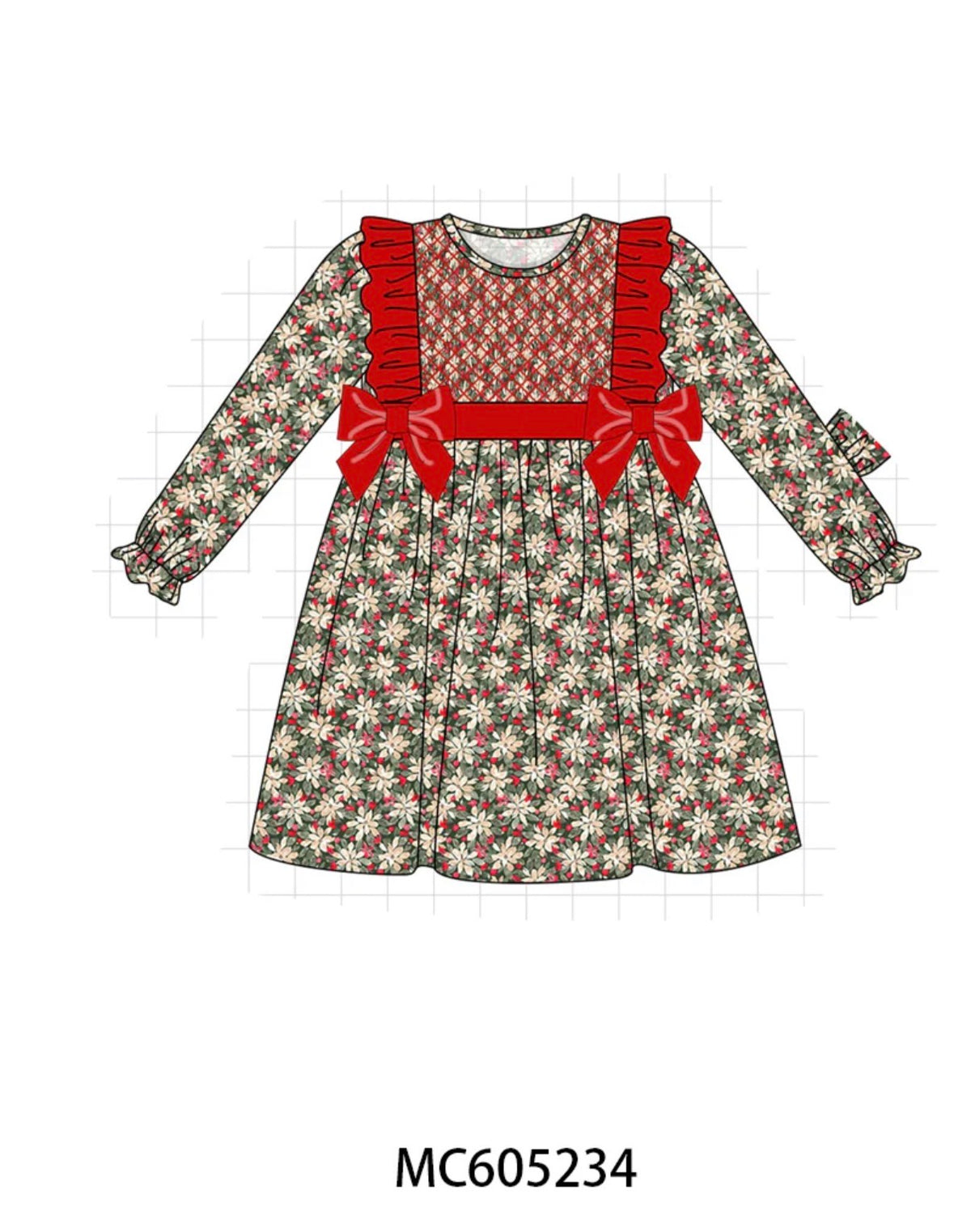 Red Floral Dress