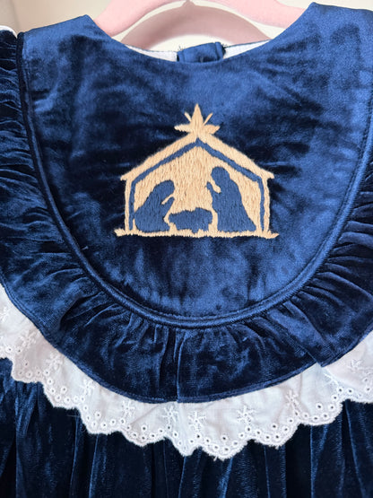 Hand Embroidered Velvet O Holy Night Dress