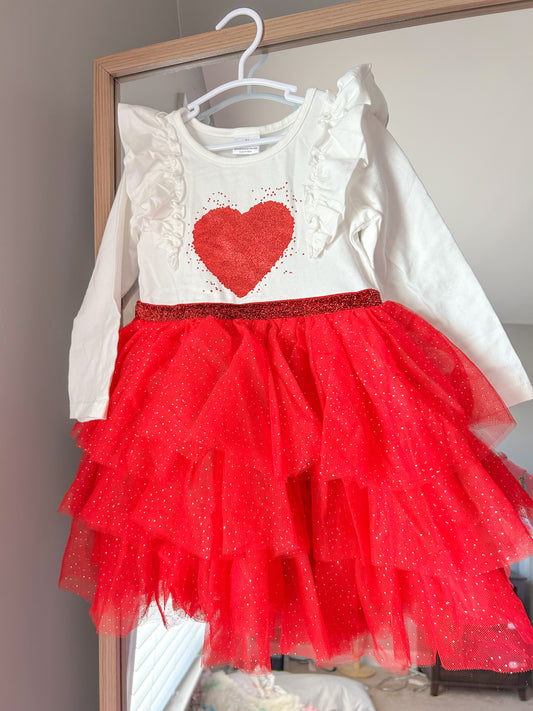 Red Heart Tulle dress