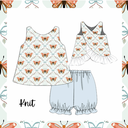 Fall Butterflies shortie set
