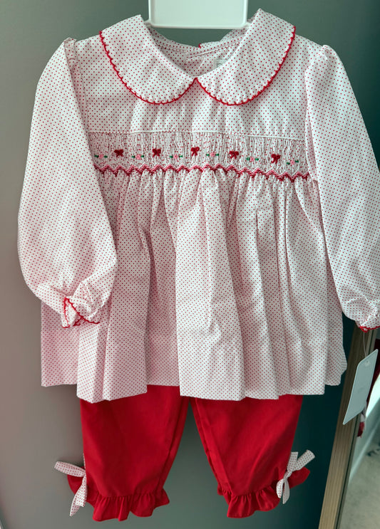 Petit Ami Hand Smocked Pant Set