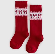 0/6M Valentine Bows Sock