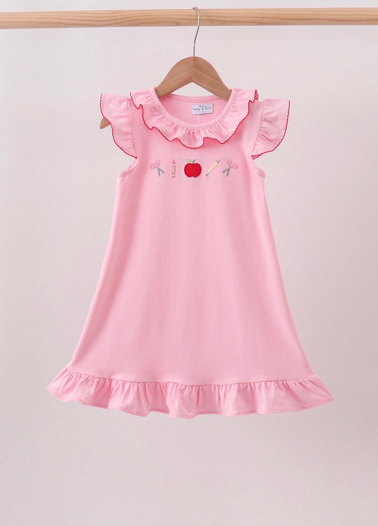 Pink back to school dress 1 - size 2T