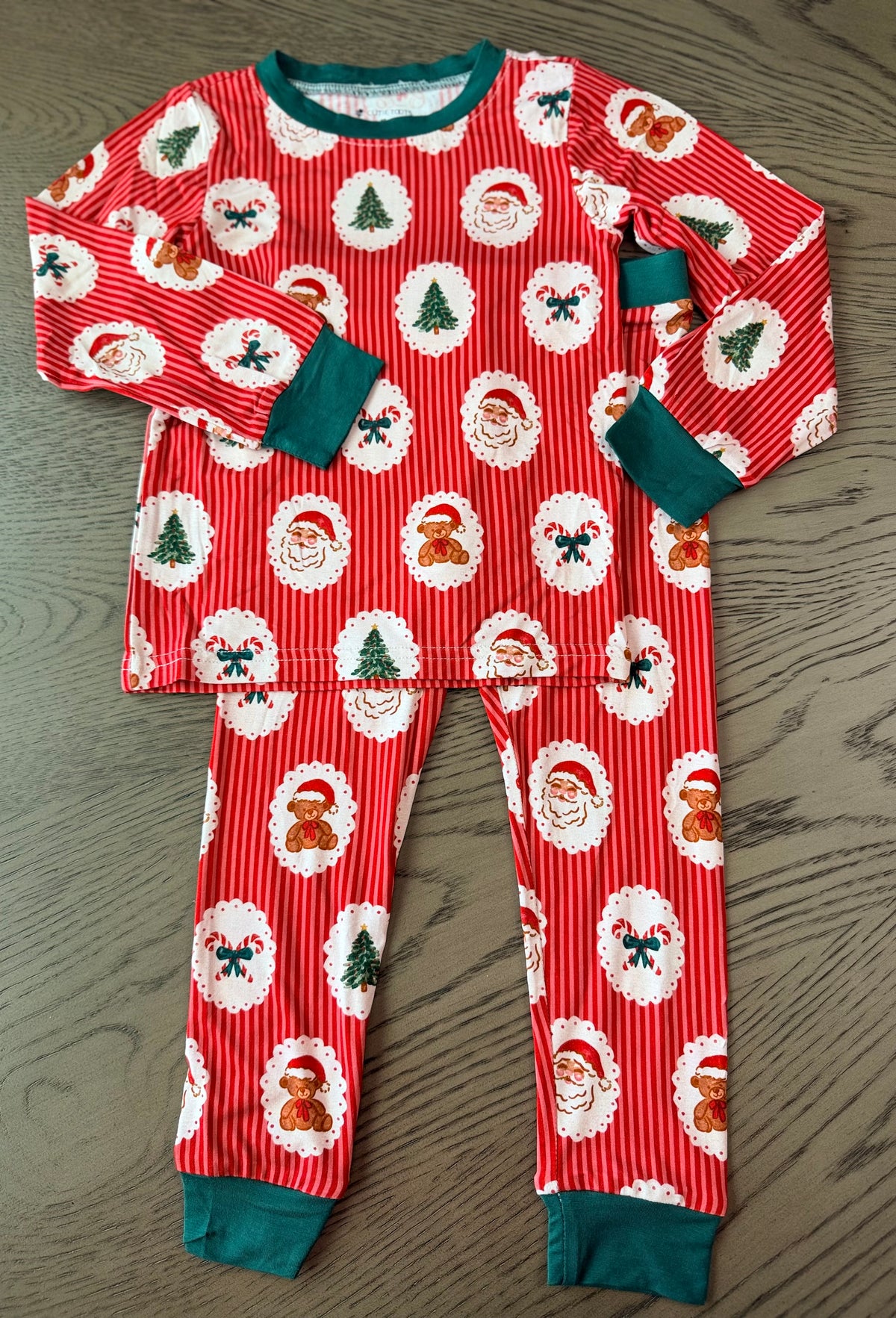 Red Christmas Bamboo Set