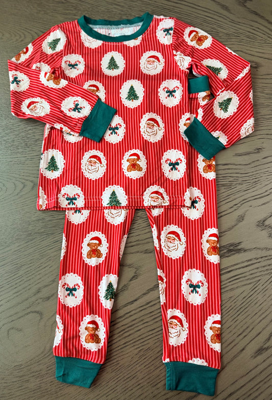 Red Christmas Bamboo Set