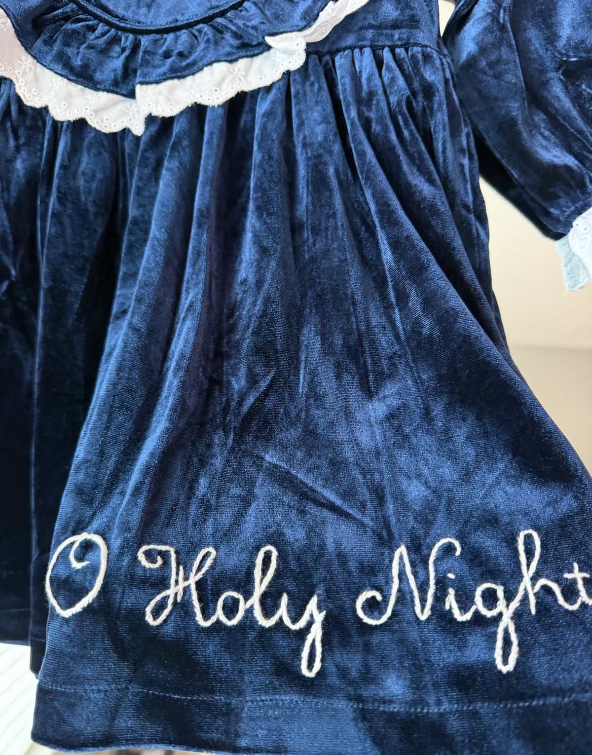 Hand Embroidered Velvet O Holy Night Dress