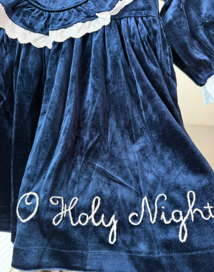 Hand Embroidered Velvet O Holy Night Dress