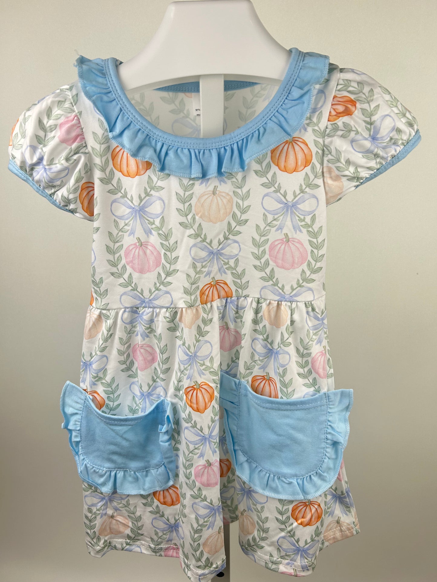 *Blue grandmillennial pumpkin dress