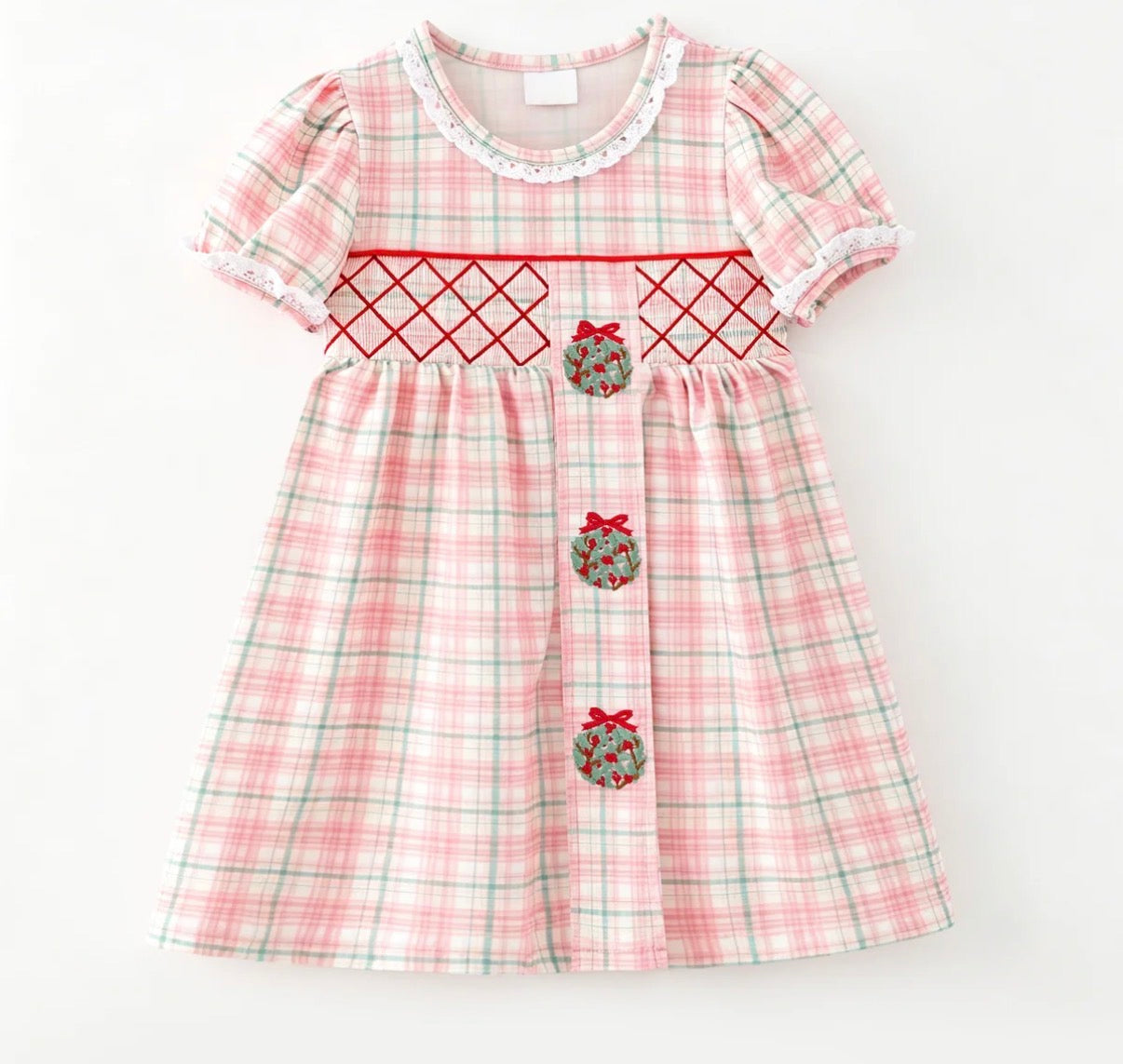 Preorder - machine smocked wreath dress / ships Sept