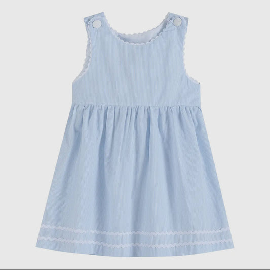 Light Blue Seersucker Dress