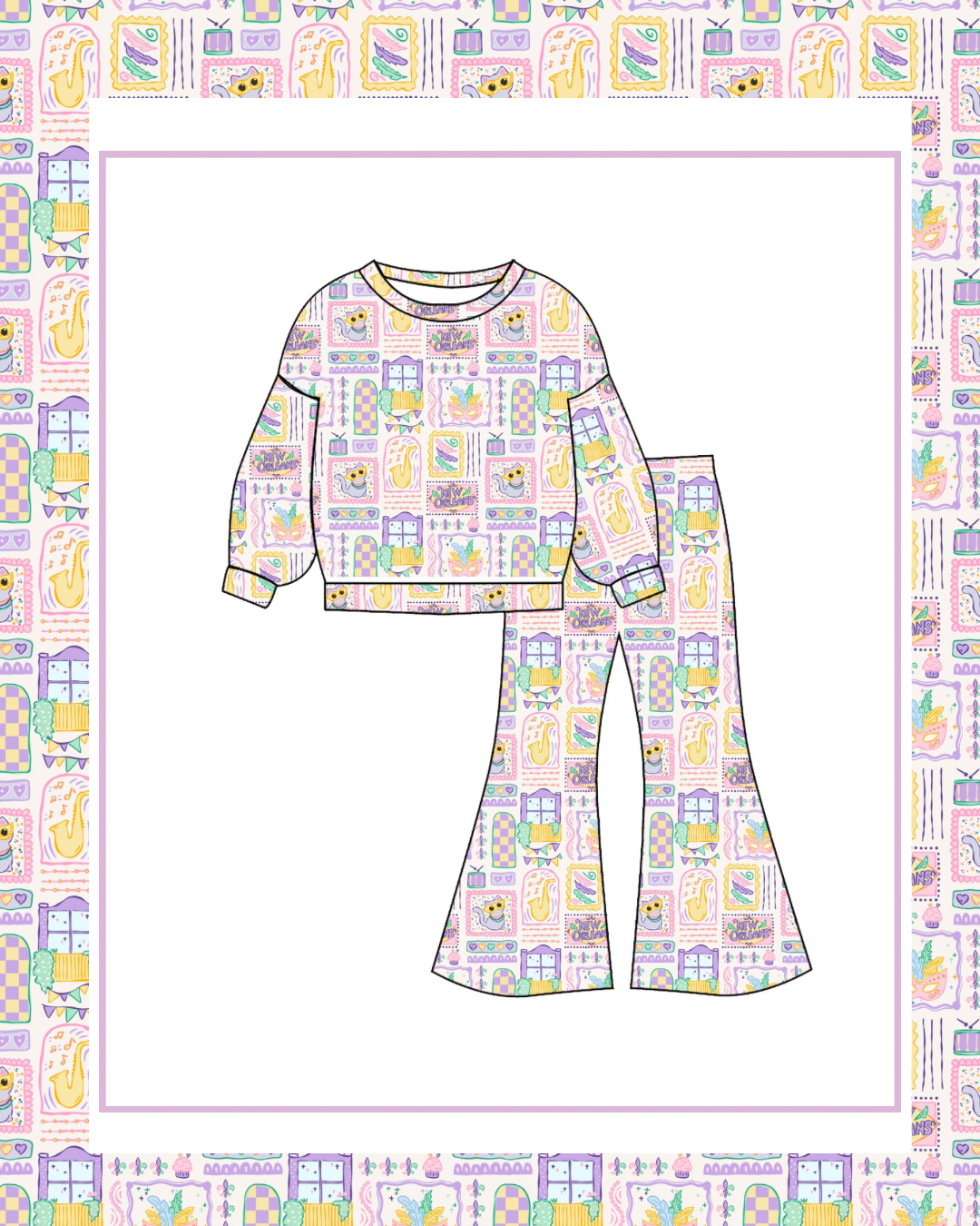 Preorder / Mardi Flare Pant Set - Ships late November