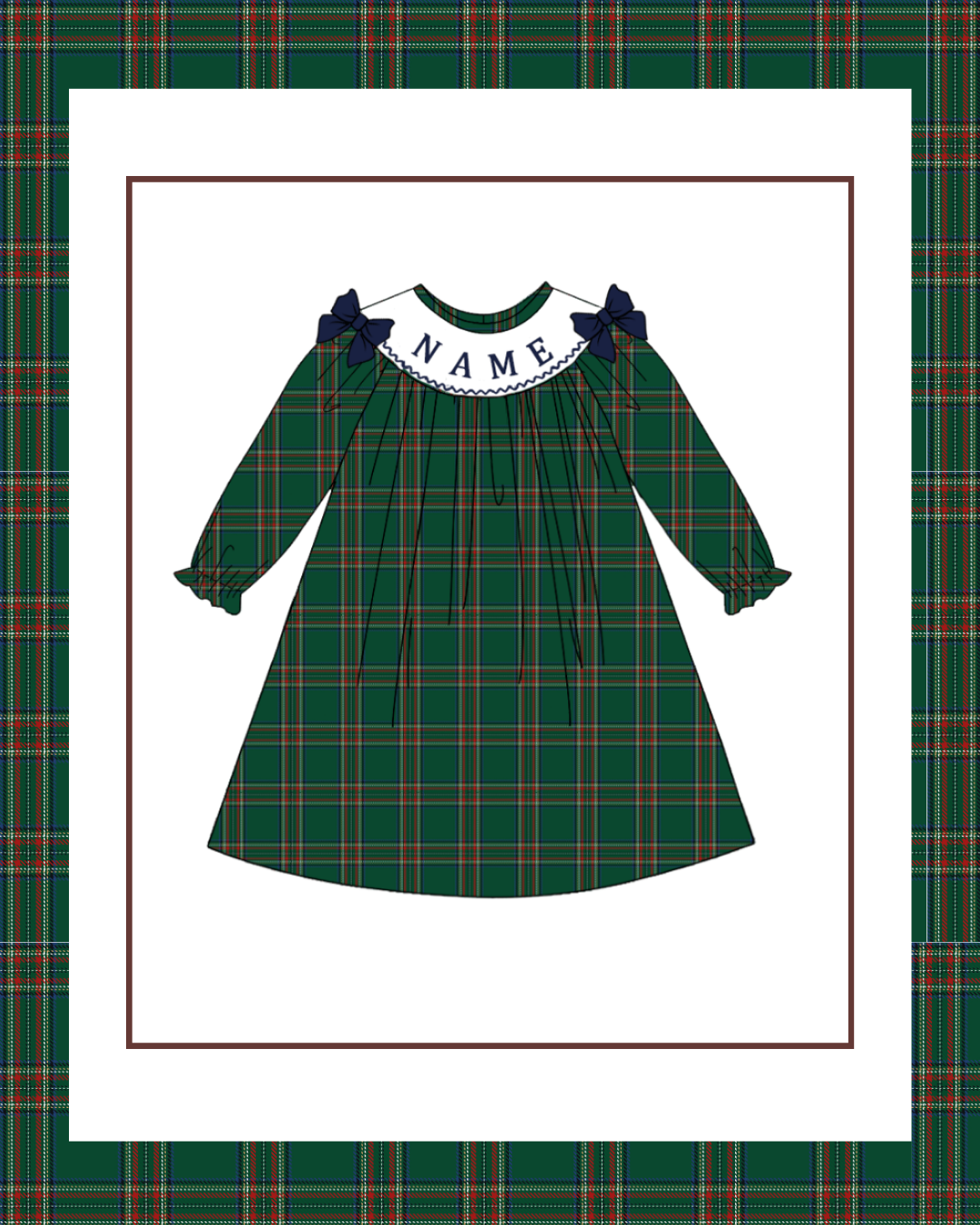 Preorder / Christmas Plaid Dress - Ships late October