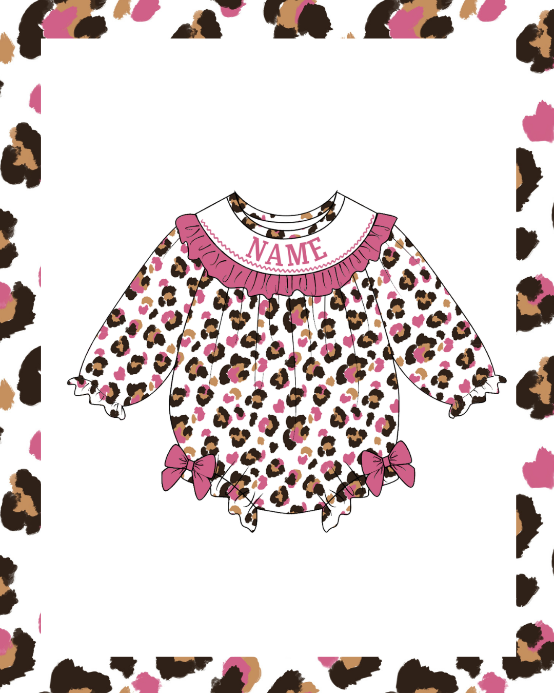 Preorder - Pink/Black Leopard Bubble - Ships late Jan/early Feb